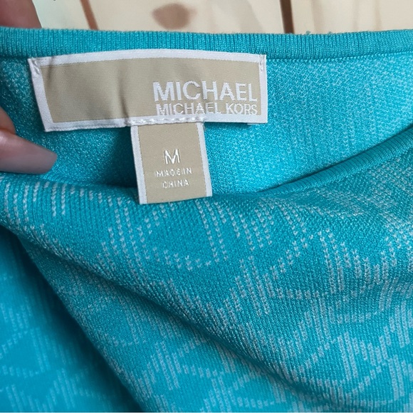 Michael KORS Blue Patterned Dress - Picture 4 of 4